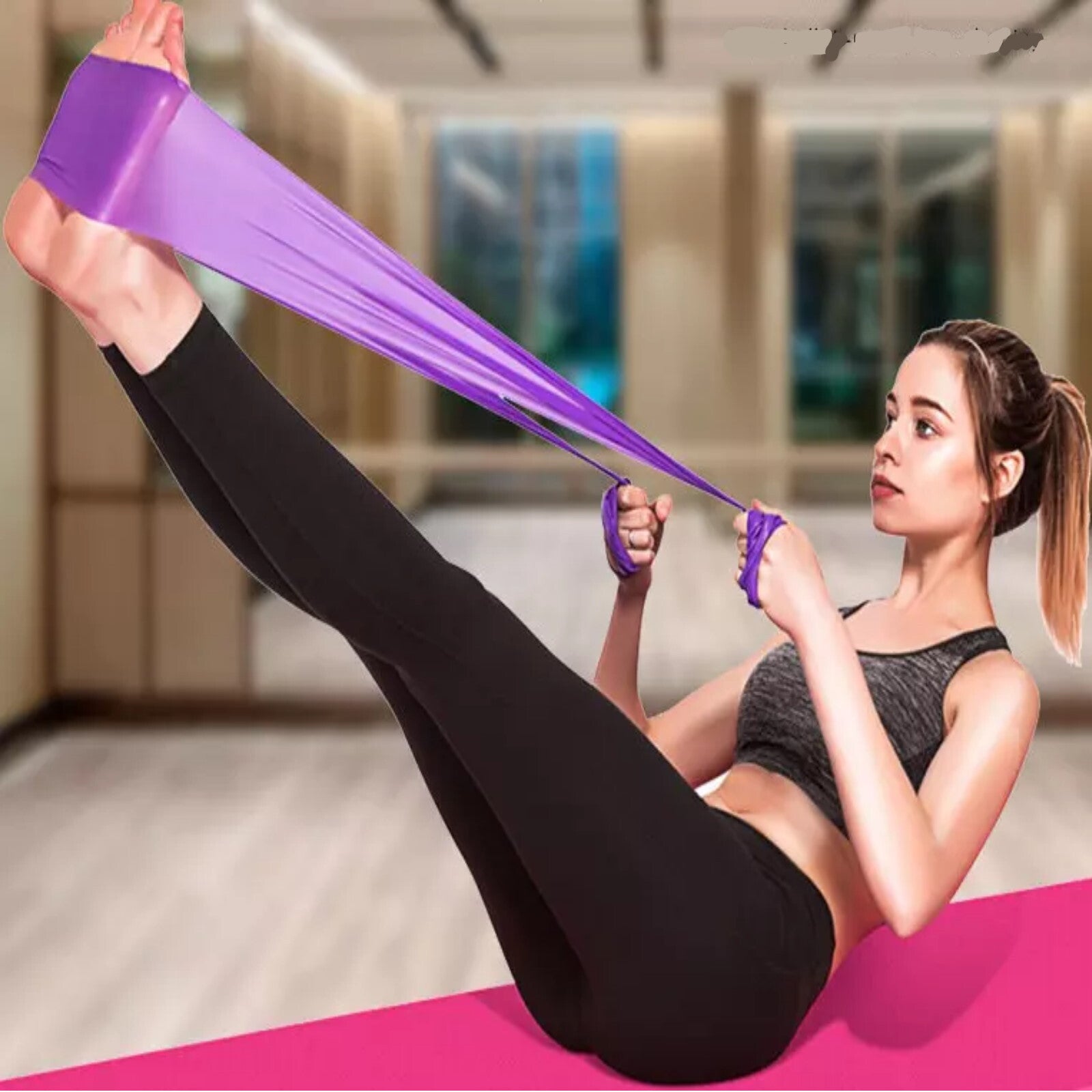 3Er-Set Fitnessband Gymnastikband Widerstandsban